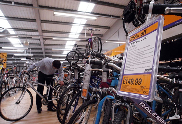 Halford bike sale online half price