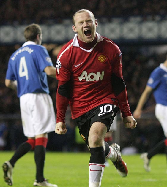 Rooney returned with a goal against Rangers