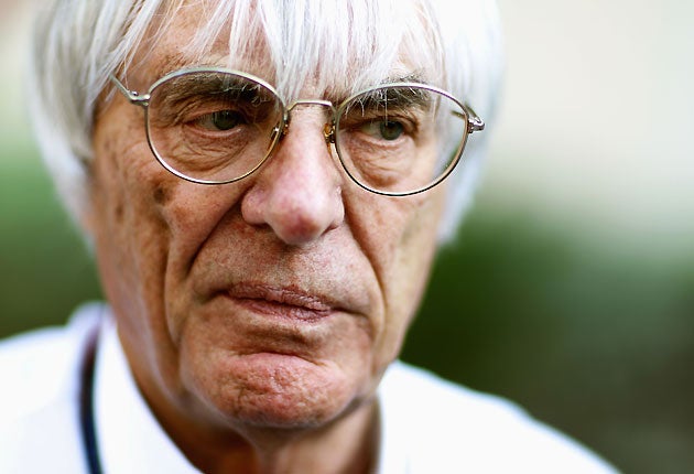 Bernie Ecclestone was reportedly punched and kicked