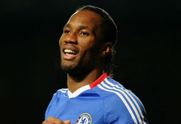 Drogba has scored 13 goals in 11 starts against Arsenal