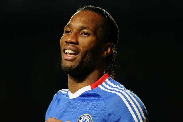 Drogba has scored 13 goals in 11 starts against Arsenal