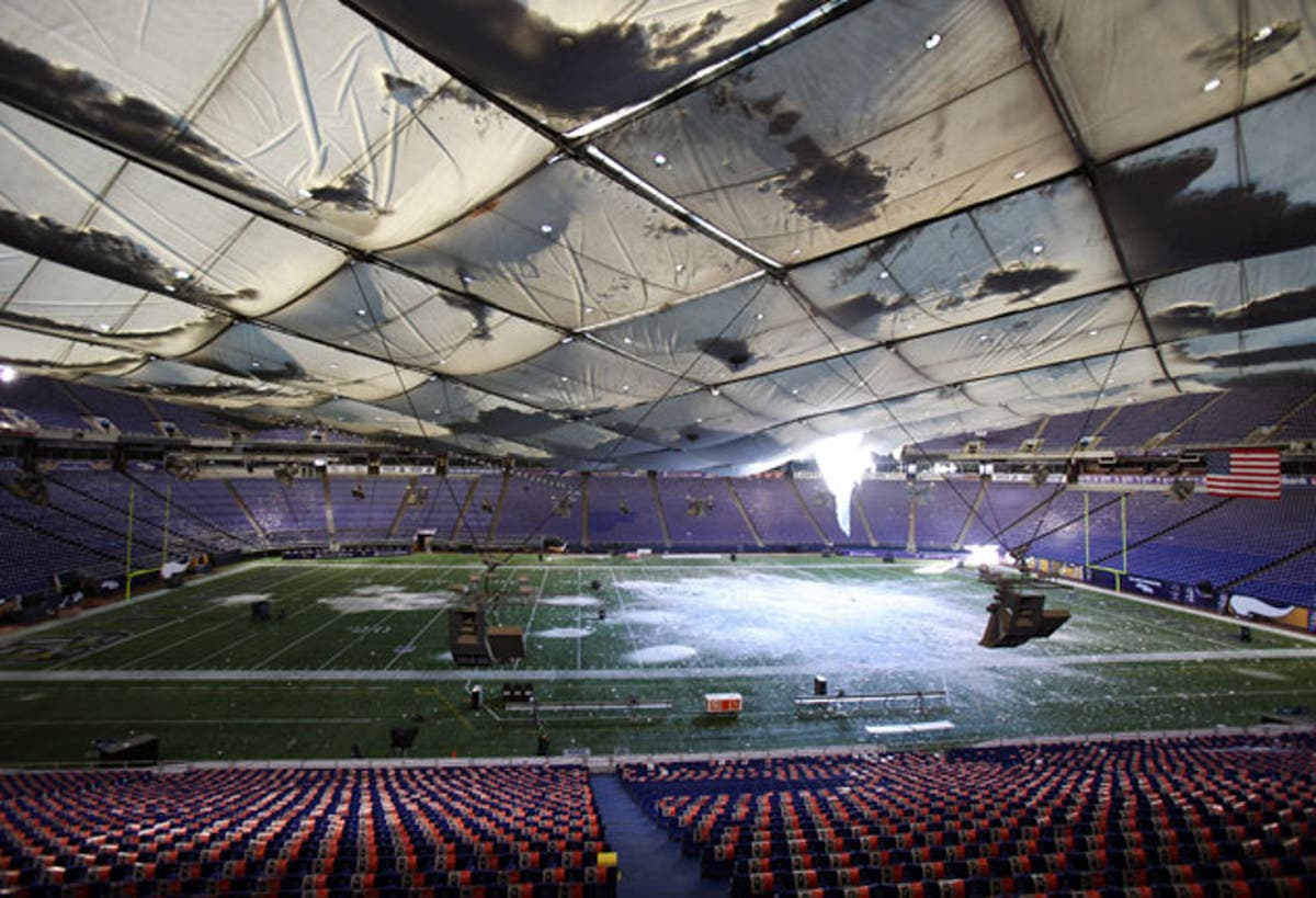 Heavy weather brings the roof down for Minnesota Vikings The