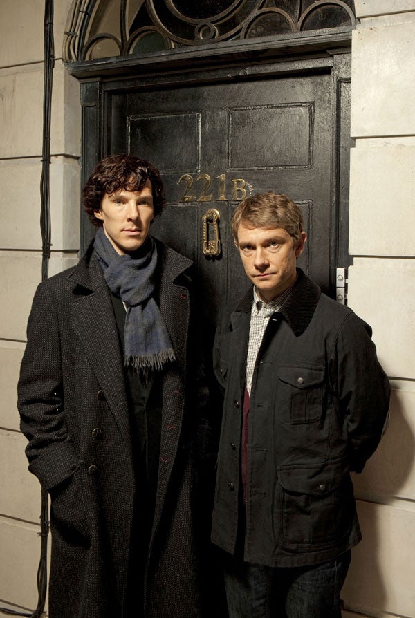 Sherlock Holmes was killed off then resurrected. One of the most popular incarnations was played by Benedict Cumberbatch (left, with Martin Freeman as Watson)