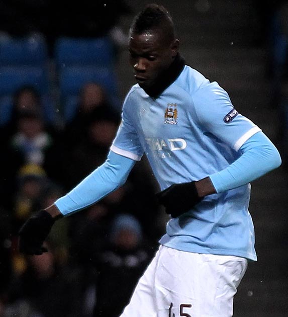 Balotelli has missed many games for City since joining in the summer