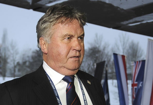 Hiddink was popular during his spell at Chelsea