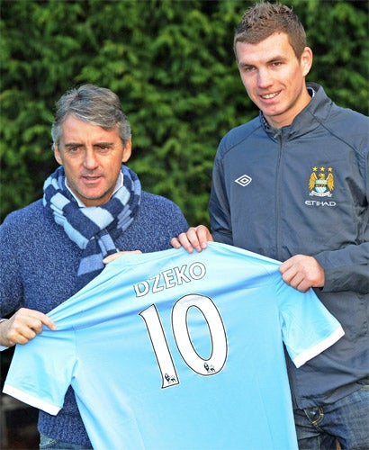 Dzeko is yet to find the back of the net