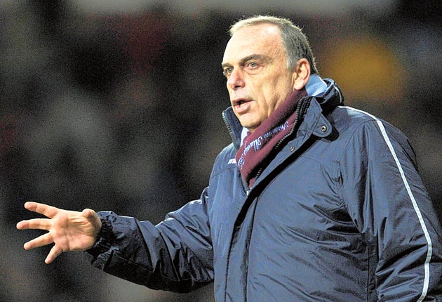 Avram Grant is still under pressure at Upton Park after yesterday's 3-0 defeat by Arsenal