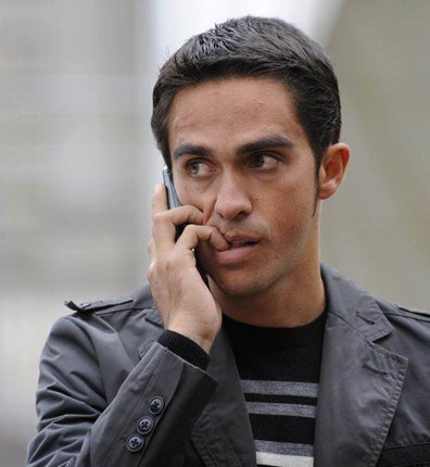 Alberto Contador had been suspended