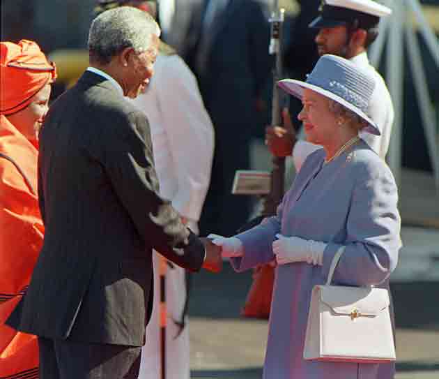 Pictures of Queen Elizabeth with Nelson Mandela, African Leaders