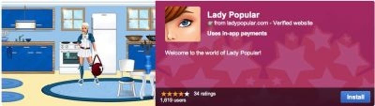 Favorite paid Chrome Web Store apps: SparkChess, Lady Popular