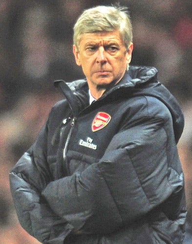 Wenger watched his side throw away a 4-0 lead