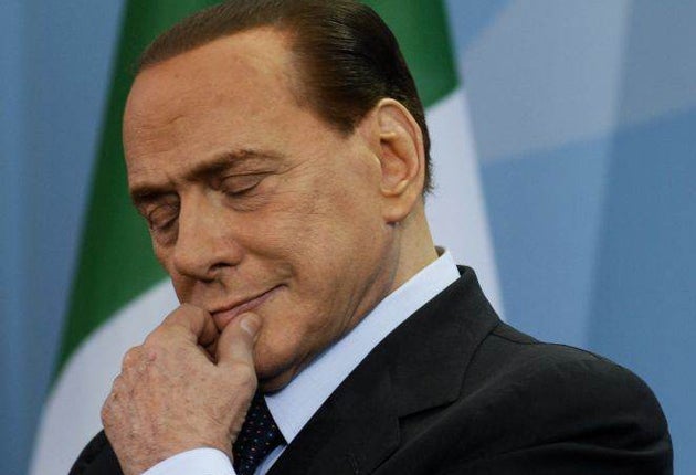 Silvio Berlusconi went back on trial today