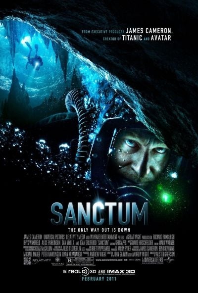 The post for Alister Grierson's 2011 cave disaster movie Sanctum