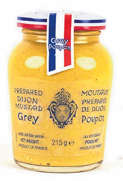 (1). GREY POUPON<br/>
The recipe for this Dijon hasn't changed since 1777 when Maurice Grey created it for George III but why change a good thing? With a pronounced flavour of wine and none of the bitterness of other cheap mustard, it's still fit for a ro