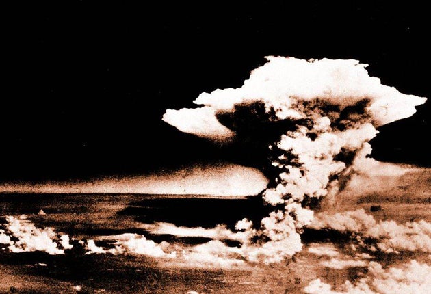 Nuclear fallout at Hiroshima