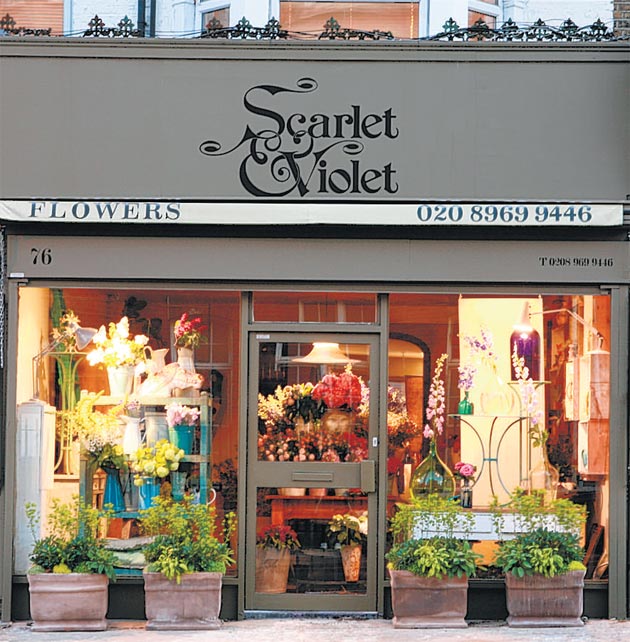 Scarlet & Violet<br/>

'Wonderful seasonal bloom bouquets that have a delightful 'just picked from the garden' feel,' says Mary. 'Vic Brotherson, has a huge following of celebrities and locals alike. The shop is like a magical garden.' Zita also loves 'th