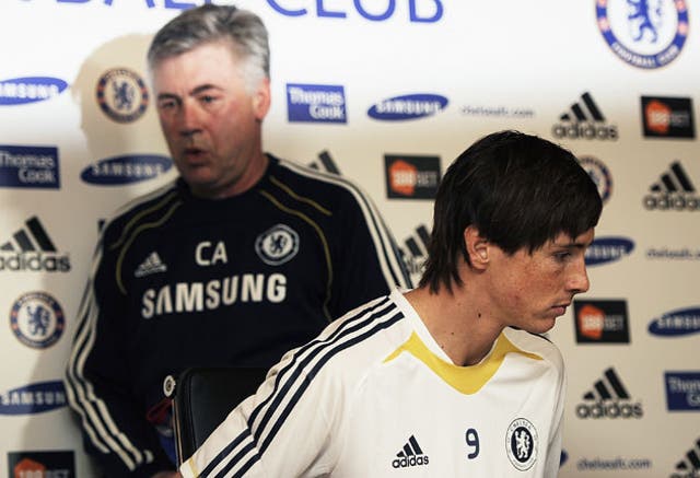 Ancelotti took Torres off in the second half
