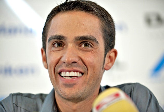 The Spaniard tested positive for clenbuterol during last year's Tour