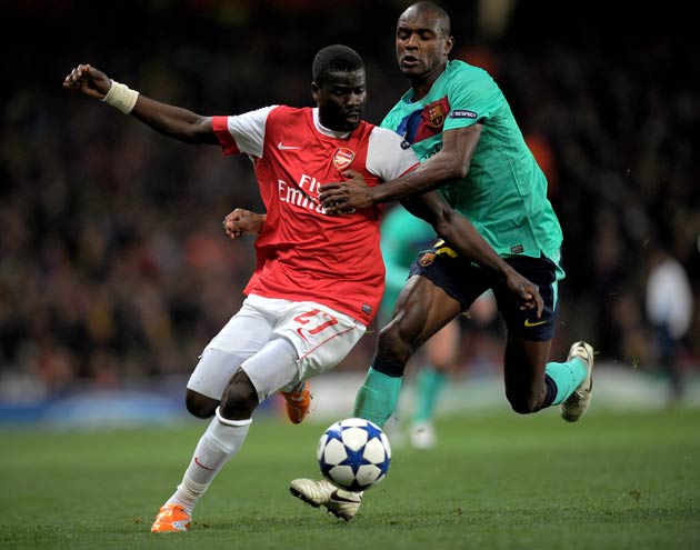 Eboue has fallen out of favour at Arsenal