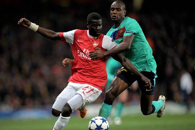 Eboue has fallen out of favour at Arsenal