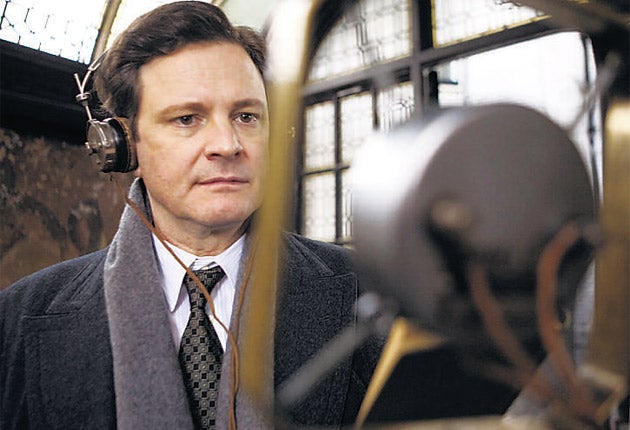 Colin Firth in Weinstein Company film The King's Speech