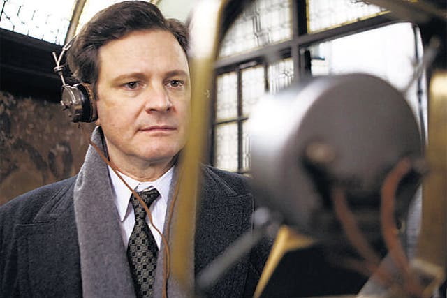 Colin Firth in The King's Speech which made the Brit List in 2008
