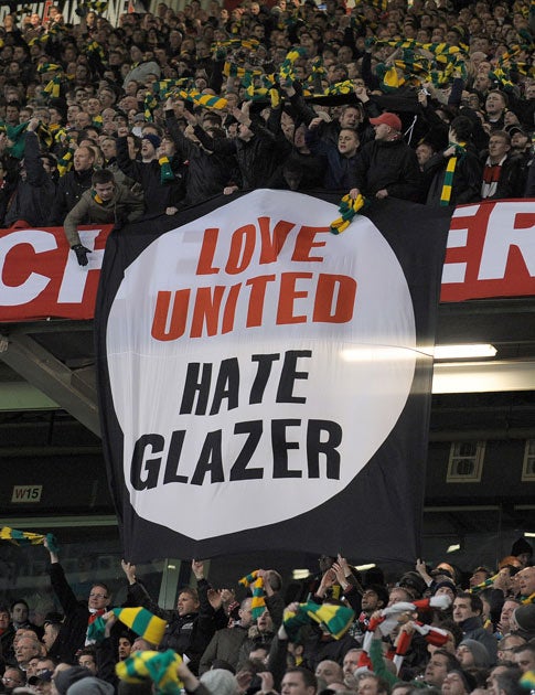 Many United fans have been opposed to the Glazer's ownership