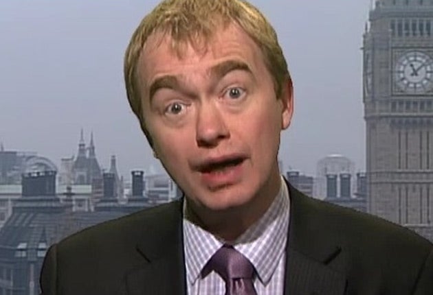 Tim Farron said the NHS reforms should have been dropped