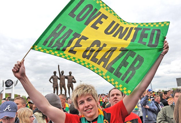 Manchester United supporters have never been happy with the Glazer's owenership