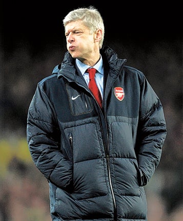 Wenger saw his side fail in all of the cup competitions