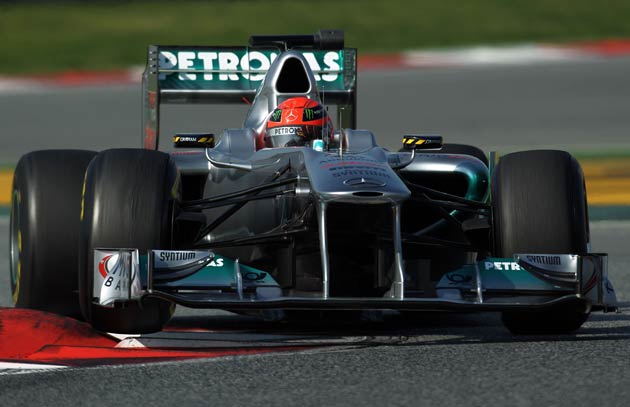 Michael Schumacher sets pace during Formula One testing | The ...