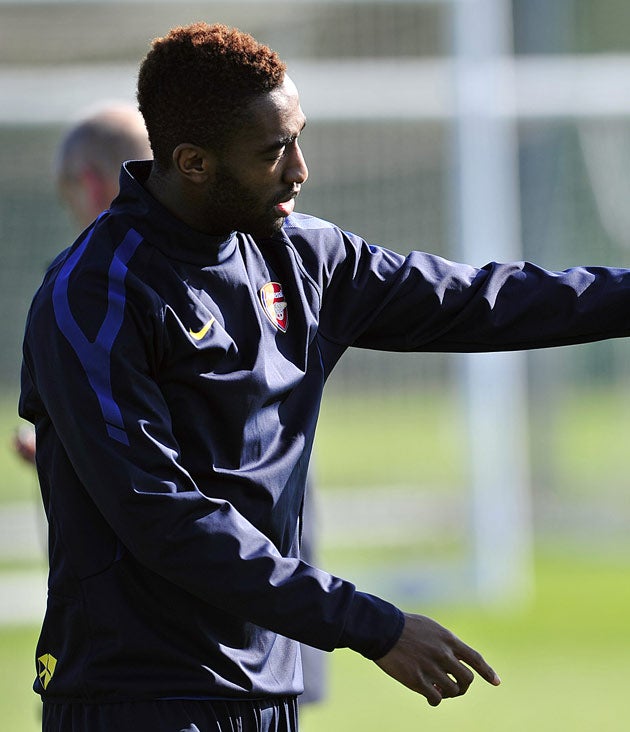 Arsenal's Johan Djourou is grateful to be back playing after his knee injury
