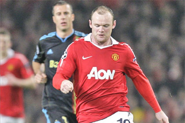Rooney has dropped into midfield in recent games