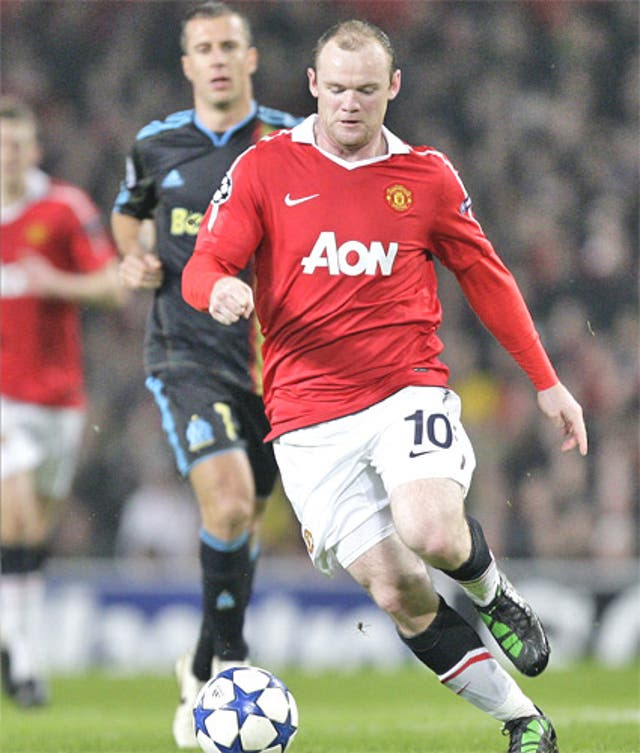Rooney has dropped into midfield in recent games