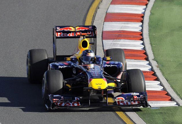 Vettel began his title defence in commanding style