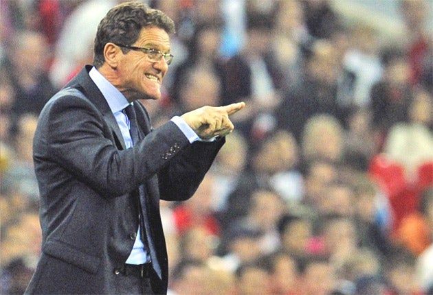 Capello's side could face the Netherlands in February