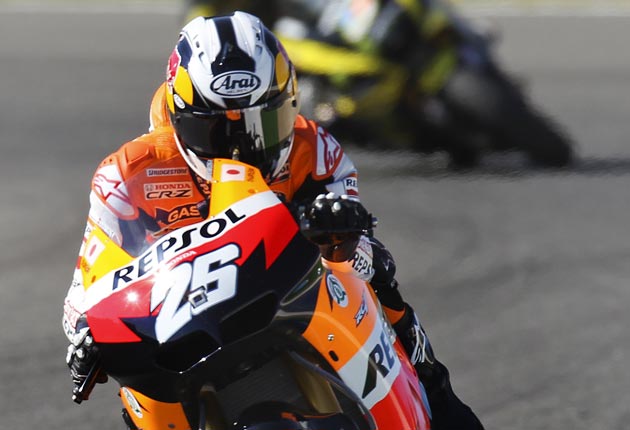 The 25-year-old broke his collarbone after a fall in the French Grand Prix last month