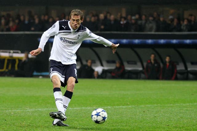 Spurs striker Peter Crouch put the ball in his own net at Eastlands last night