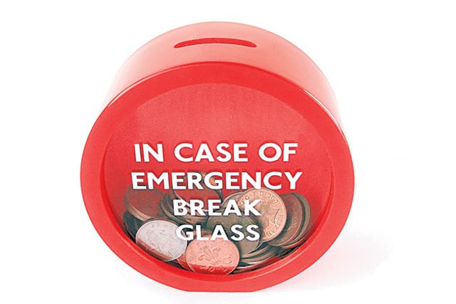 IN CASE OF EMERGENCY BREAK GLASS:<br/> We all need an emergency fund at some point or other, so why not get this quirky penny safe, which can be attached to the wall like a fire alarm. Only one snag - you'll have to smash it when you're short of cash.<br/