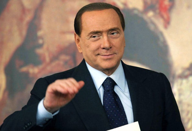 Premier Silvio Berlusconi's defence presented a series of motions today in the Italian leader's trial on charges of paying for sex with an underage prostitute