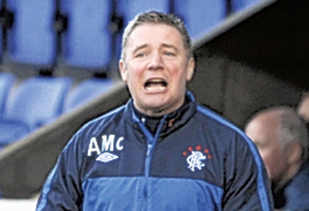 McCoist (above) is impressed by his new signing's versatility
