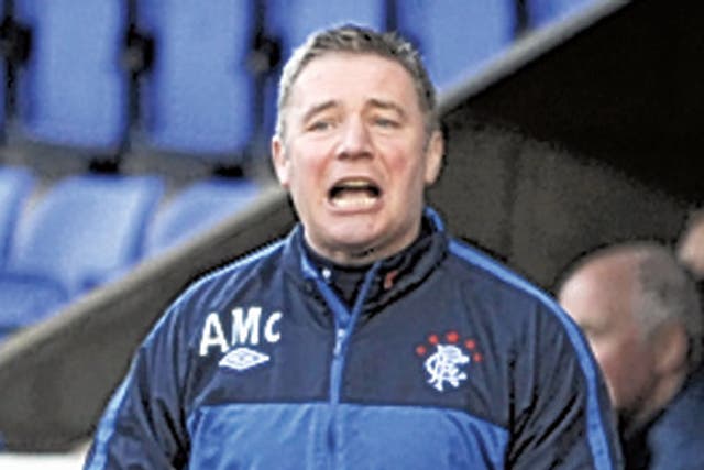 McCoist will begin his reign at home