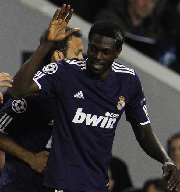Adebayor spent time on loan at Real Madrid last season