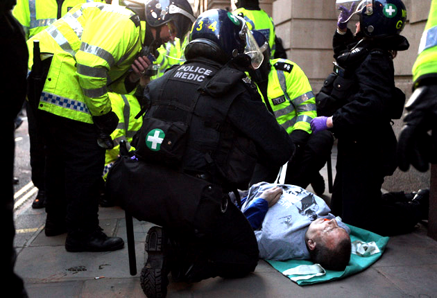 Ian Tomlinson died after he was pushed to the ground at the G20 protests in 2009