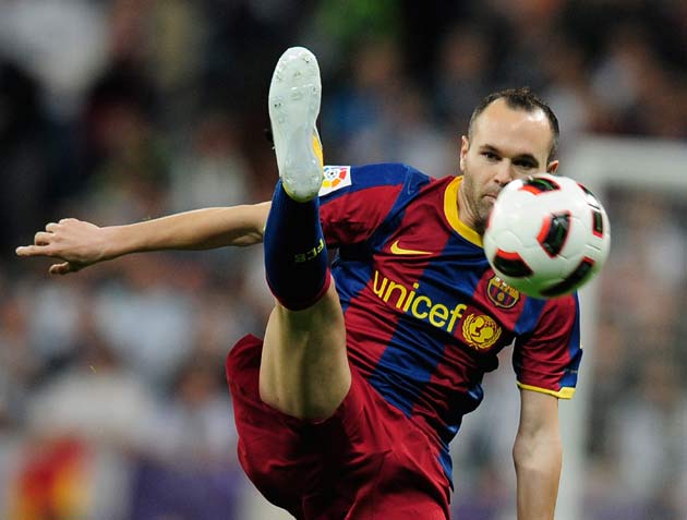Iniesta faced missing the first-leg of the semi final