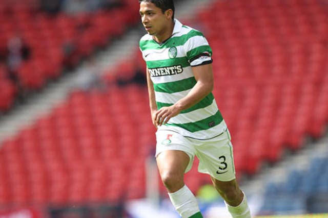 Izaguirre, who joined Celtic for £600,000 from Motagua in his homeland