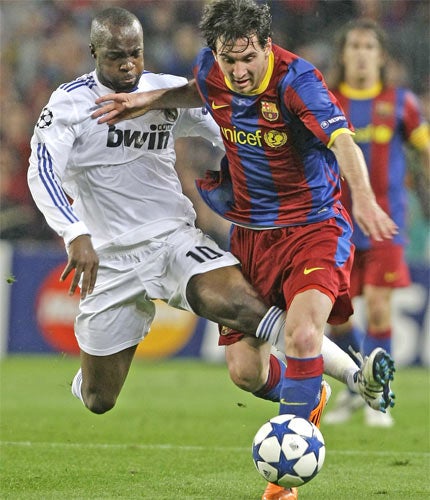 James Lawton: Messi shines brightest to banish memory of Bernabeu's ...