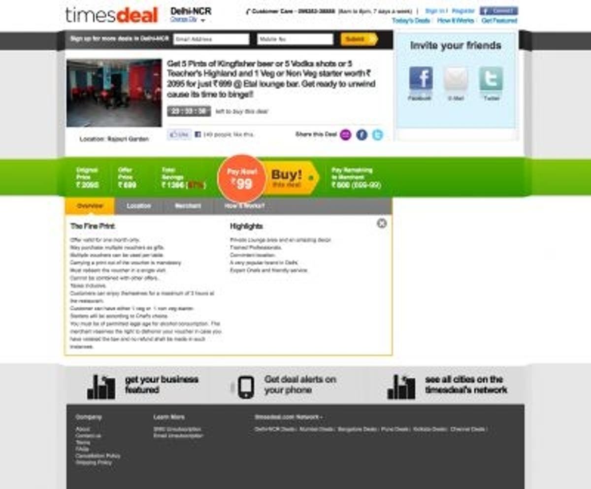 New daily deal sites launched in US and India The Independent The