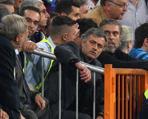 Mourinho was banned by Uefa recently