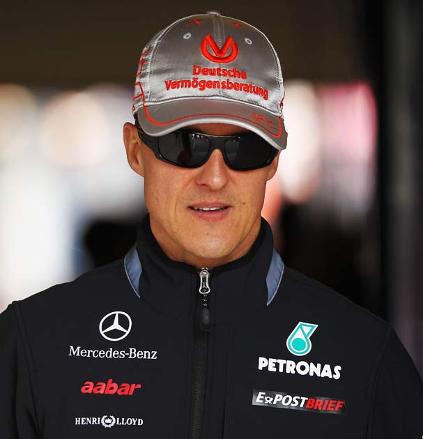 Michael Schumacher could only finish 12th at the weekend